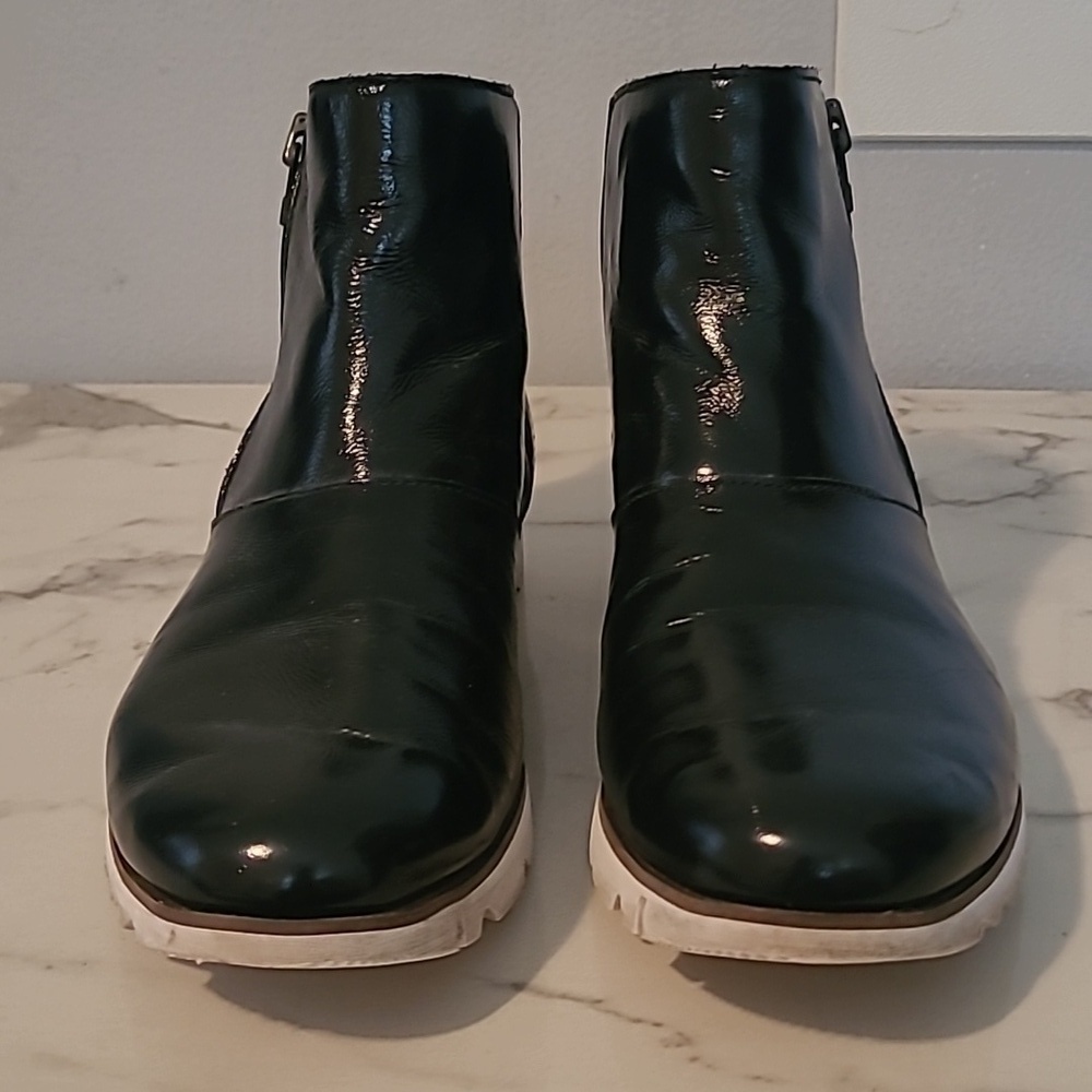 Black Leather Ankle Boots - Picture 4 of 13